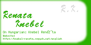 renata knebel business card